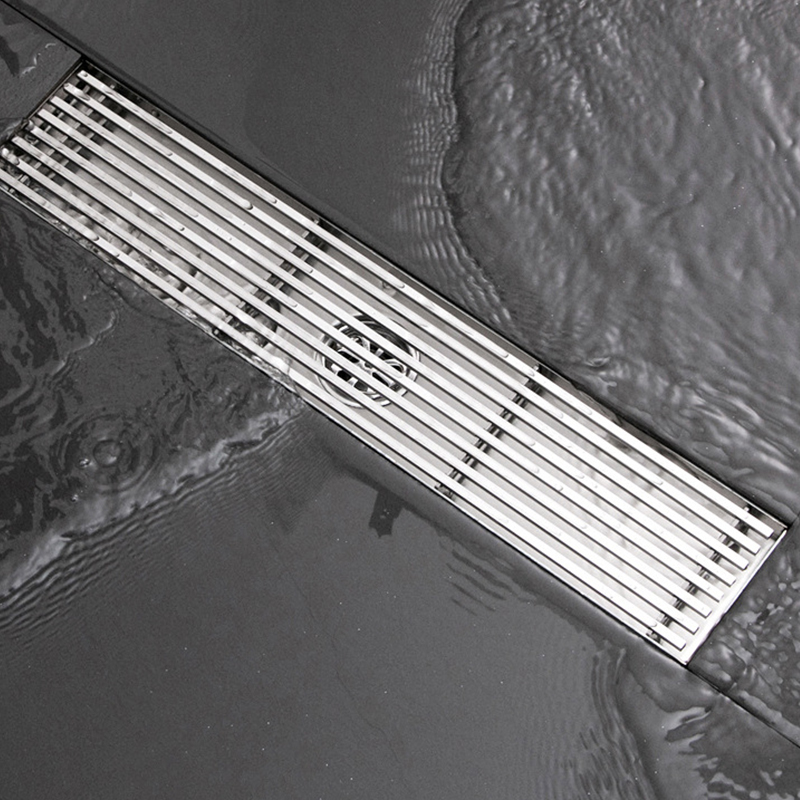 Home Depot Bathroom Vanities - Widened water guide strip floor drain,