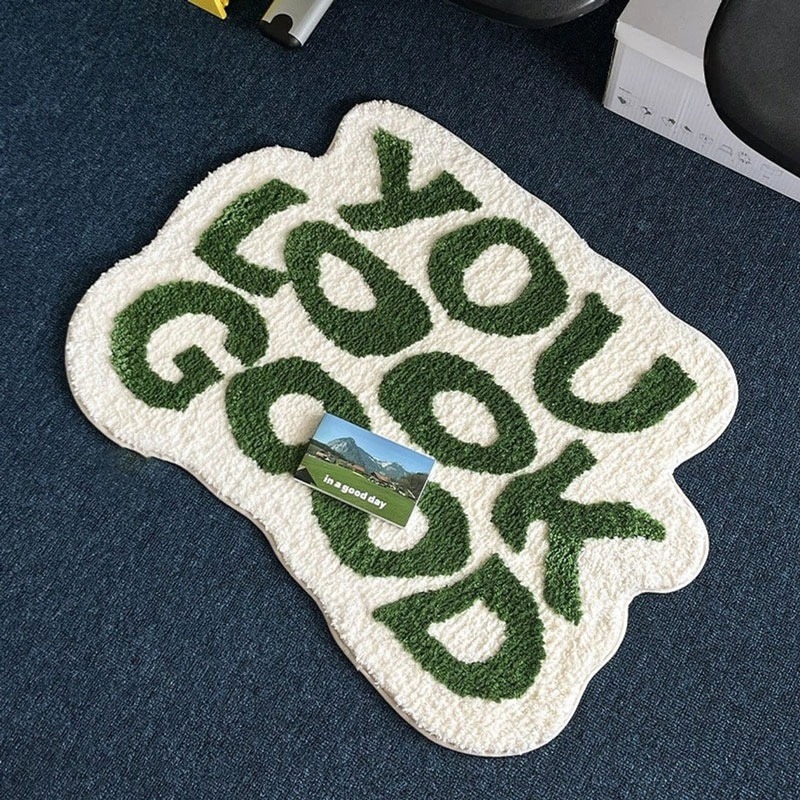 Home Goods Bathroom Rugs - Tufted You Look Good Rug Custom