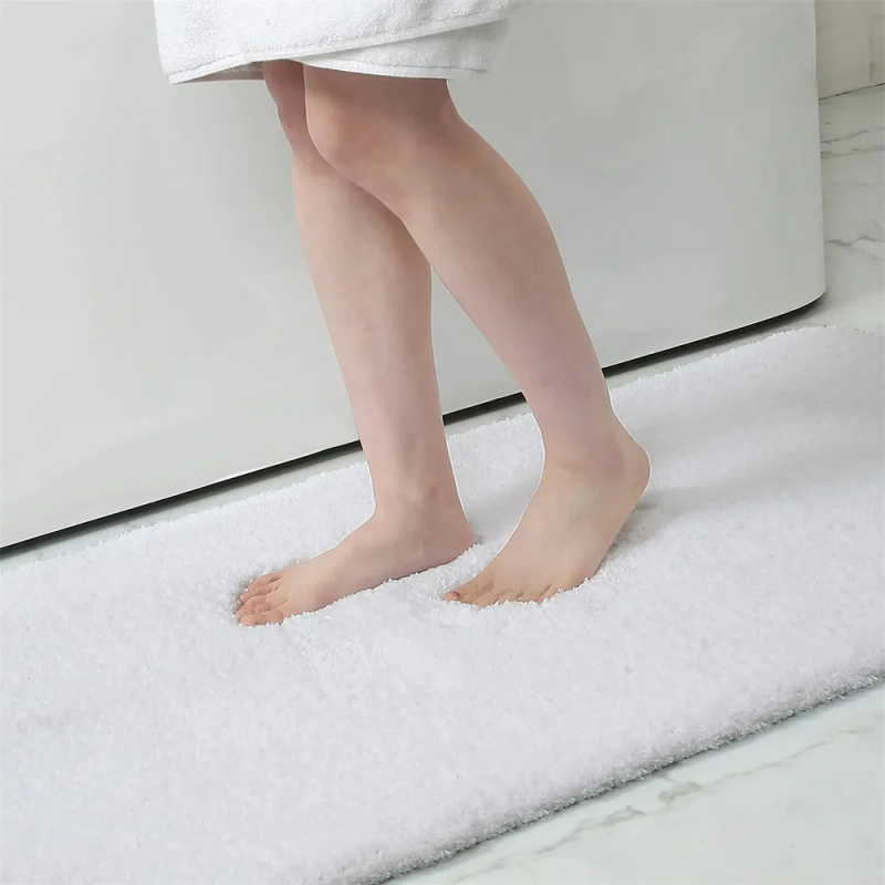 Zara Home Bathroom Mat - Simple Bathroom Luxury Carpets, Water-Absorbing Bath