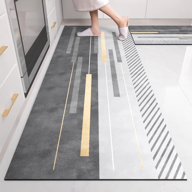 Home Bathroom Design Simple - VIKAMA Crystal Velvet Rug Simple Design,