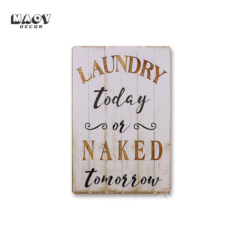 Slogan Metal Tin Sign Laundry  - đánh giá và giá Home Bathroom Furniture
