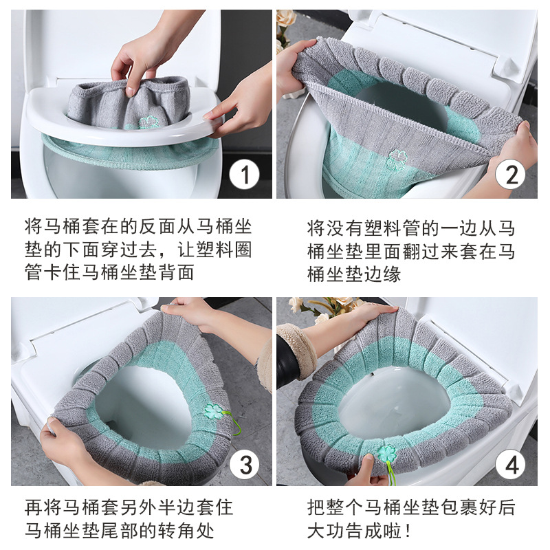Cartoon Knitted Toilet Seat Co - đánh giá và giá Home Bathroom With Two Toilets
