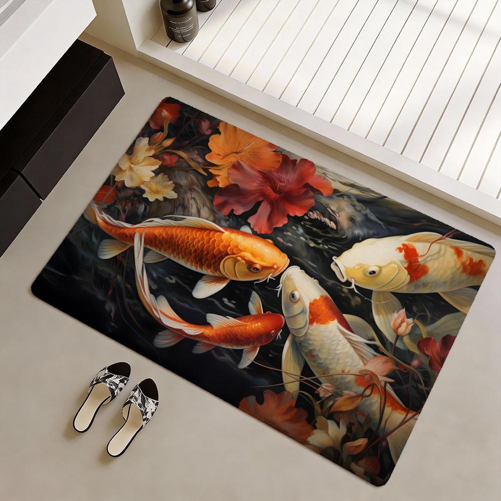 Koi fish that bring you good l - đánh giá và giá Home Goods Bathroom Rugs