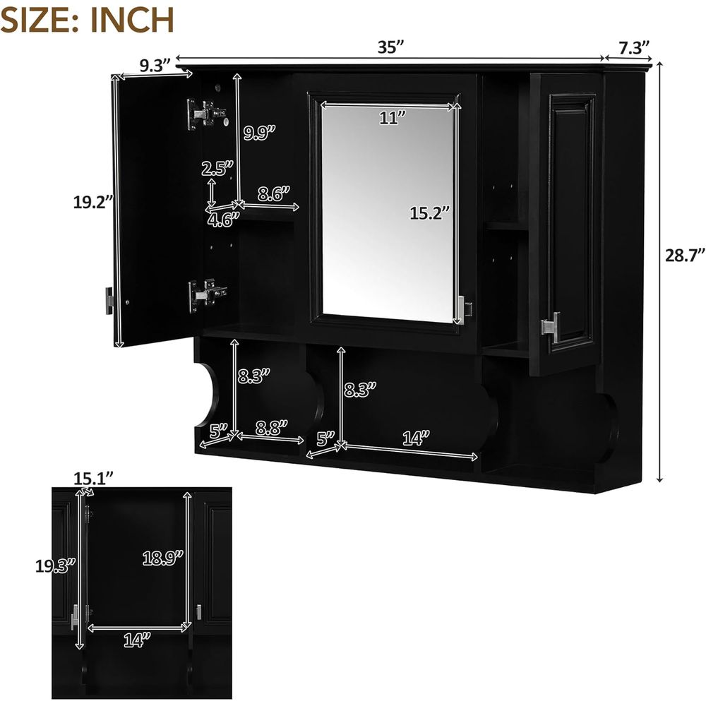Bathroom Wall Cabinet with Mir - đánh giá và giá Home Bathroom Furniture