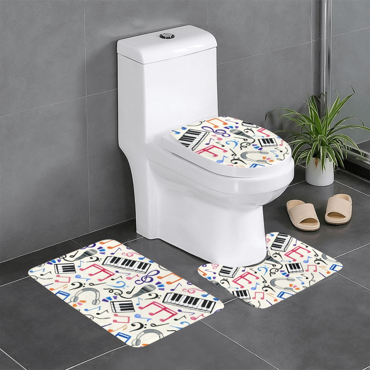 Good Beats - Music Notes & Sym - đánh giá và giá Home Goods Bathroom Rugs