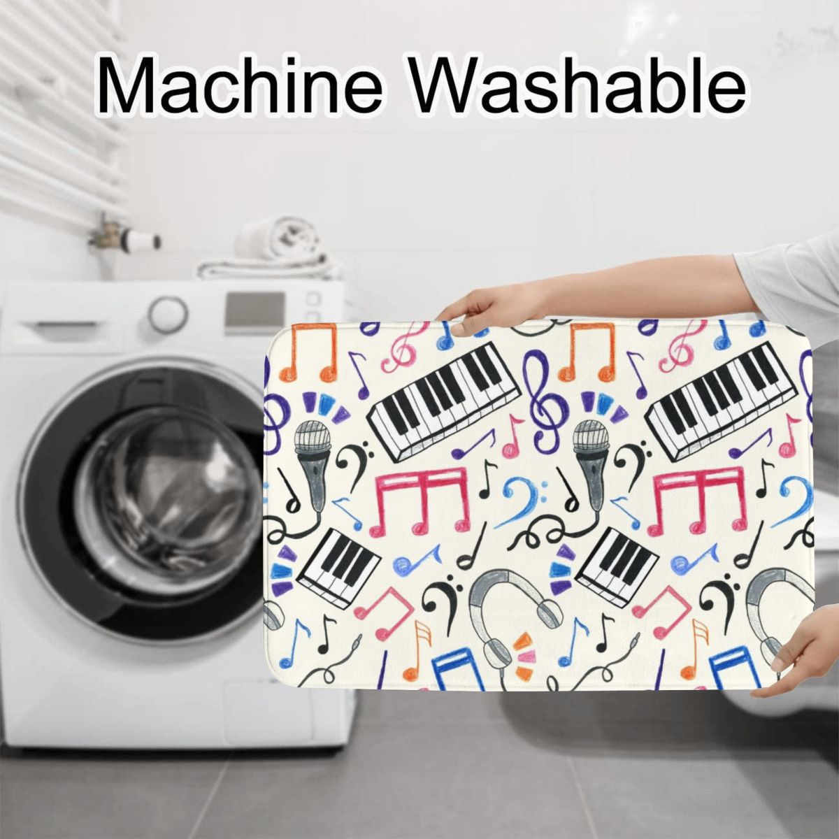 Good Beats - Music Notes & Sym - đánh giá và giá Home Goods Bathroom Rugs