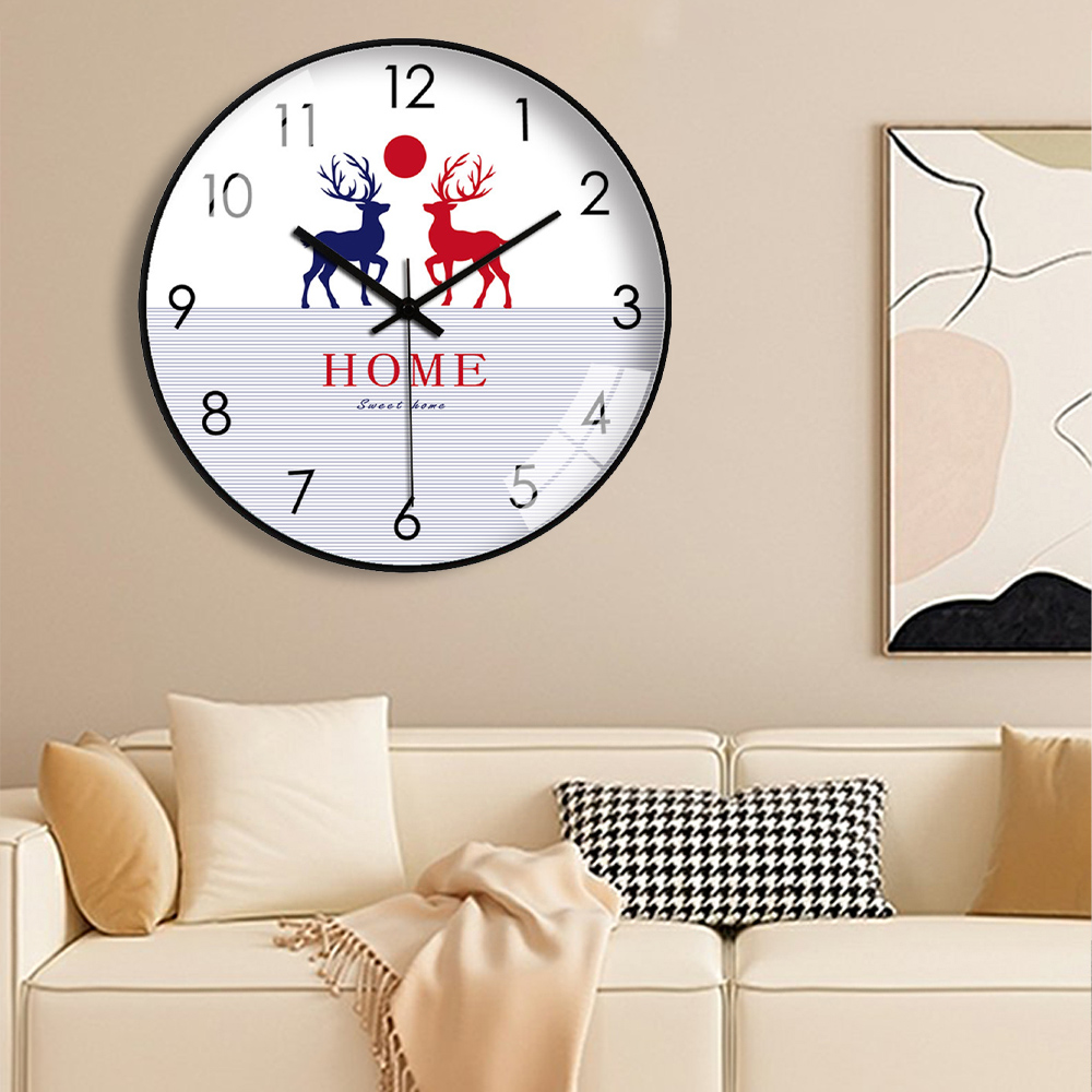 New Elegant Wall Clock Deer Pr - đánh giá và giá Home Bathroom Design Simple