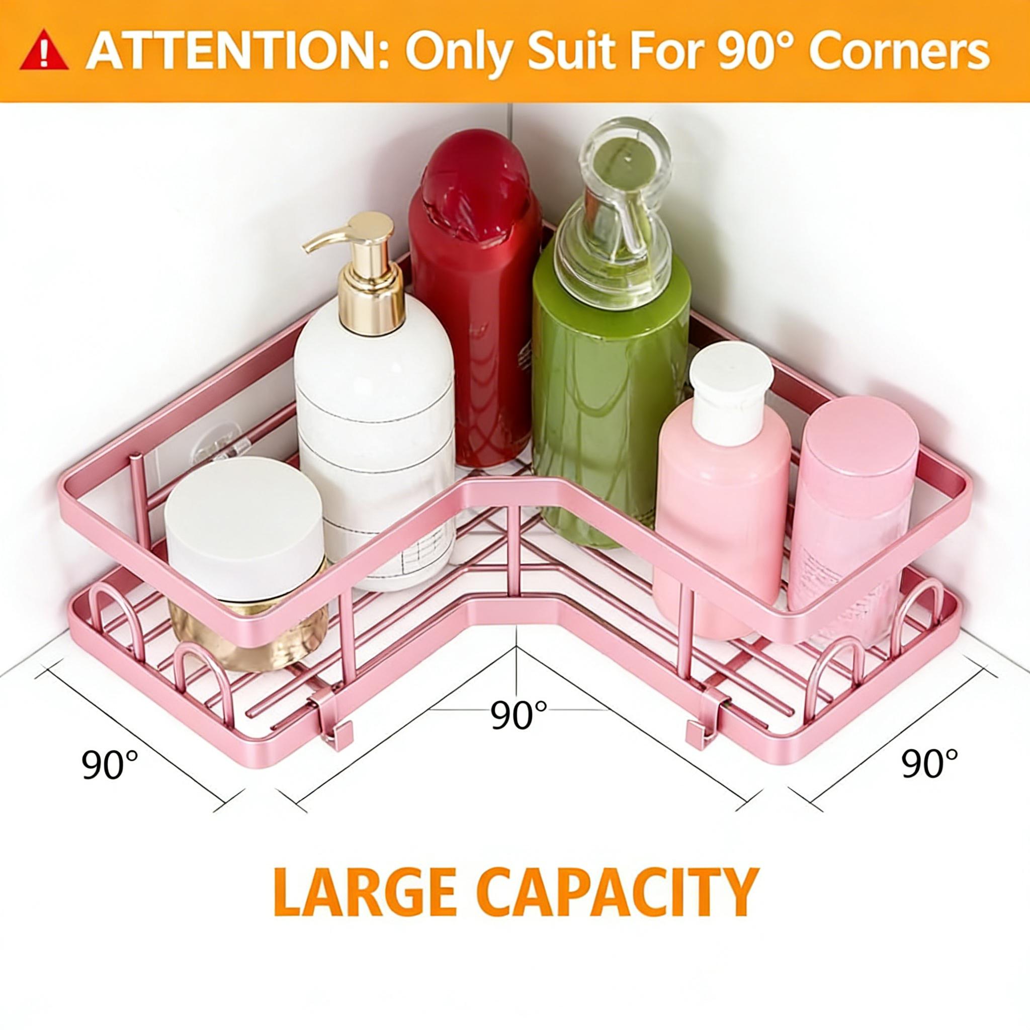 5Pcs Minimalist Pink Shower Or - đánh giá và giá Home Essentials Bathroom Organizer