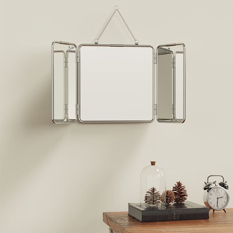 Ins Style Square Three Fold Wa - đánh giá và giá Home Bathroom Mirror