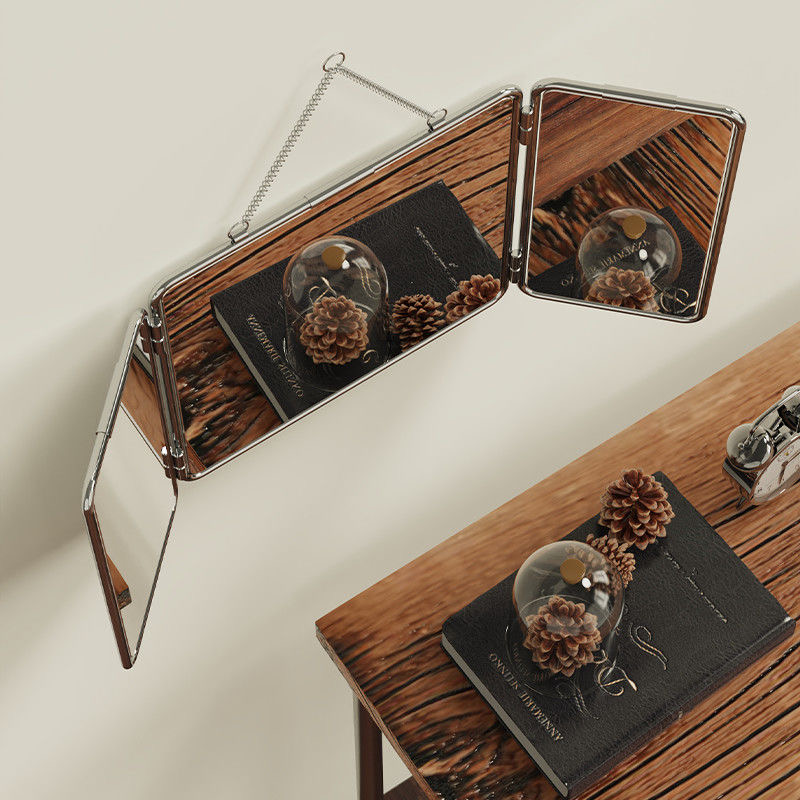 Ins Style Square Three Fold Wa - đánh giá và giá Home Bathroom Mirror