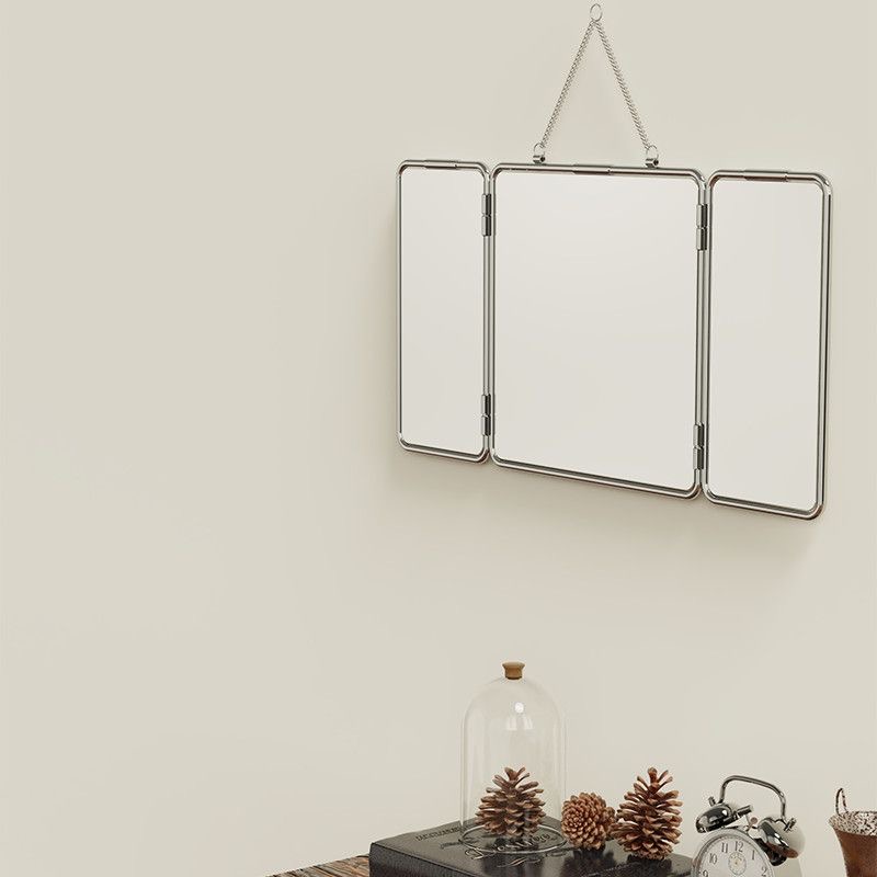 Ins Style Square Three Fold Wa - đánh giá và giá Home Bathroom Mirror
