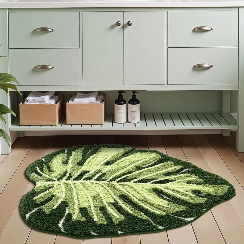VIKAMA Non-Slip Bath Mat Green - đánh giá và giá Zara Home Bathroom Mat