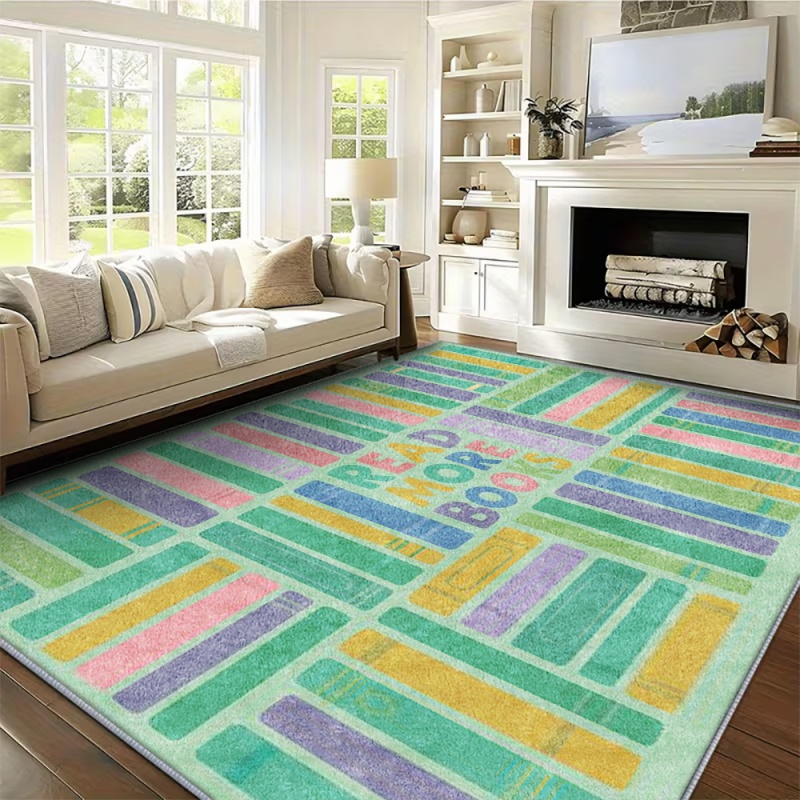 Pastel Rainbow Striped Good Mo - đánh giá và giá Home Goods Bathroom Rugs
