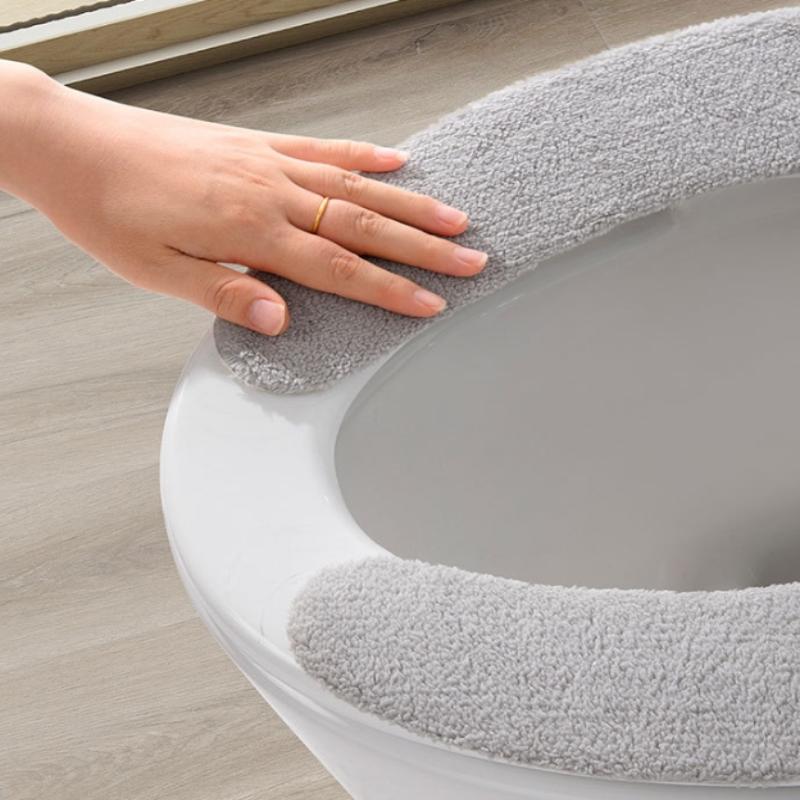 1Pair Winter Plush Toilet Seat - đánh giá và giá Home Bathroom With Two Toilets