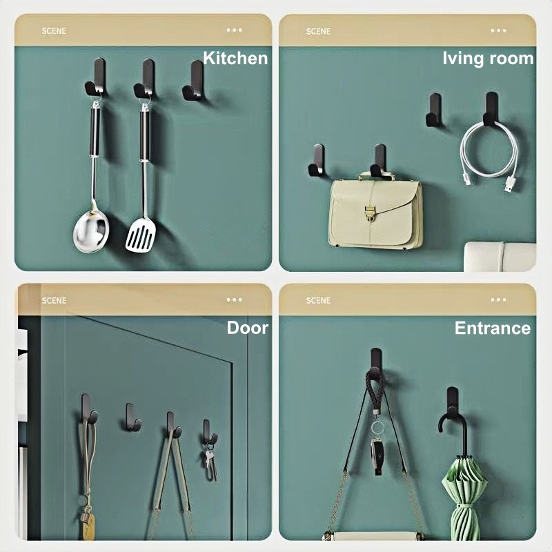 6/12/18pcs J-Type Plastic Wall - đánh giá và giá Home Essentials Bathroom Organizer