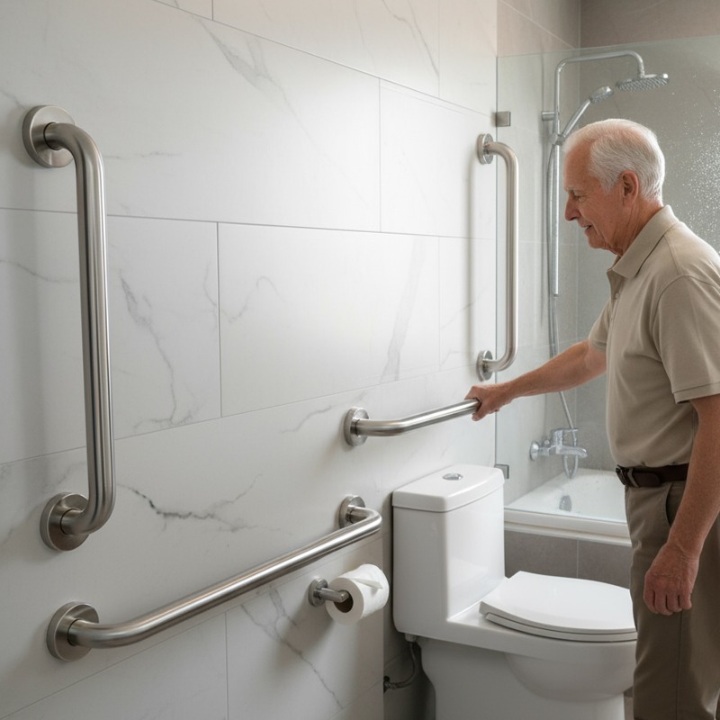 Multiple Sizes Stainless Steel - đánh giá và giá Home Bathroom Grab Bar