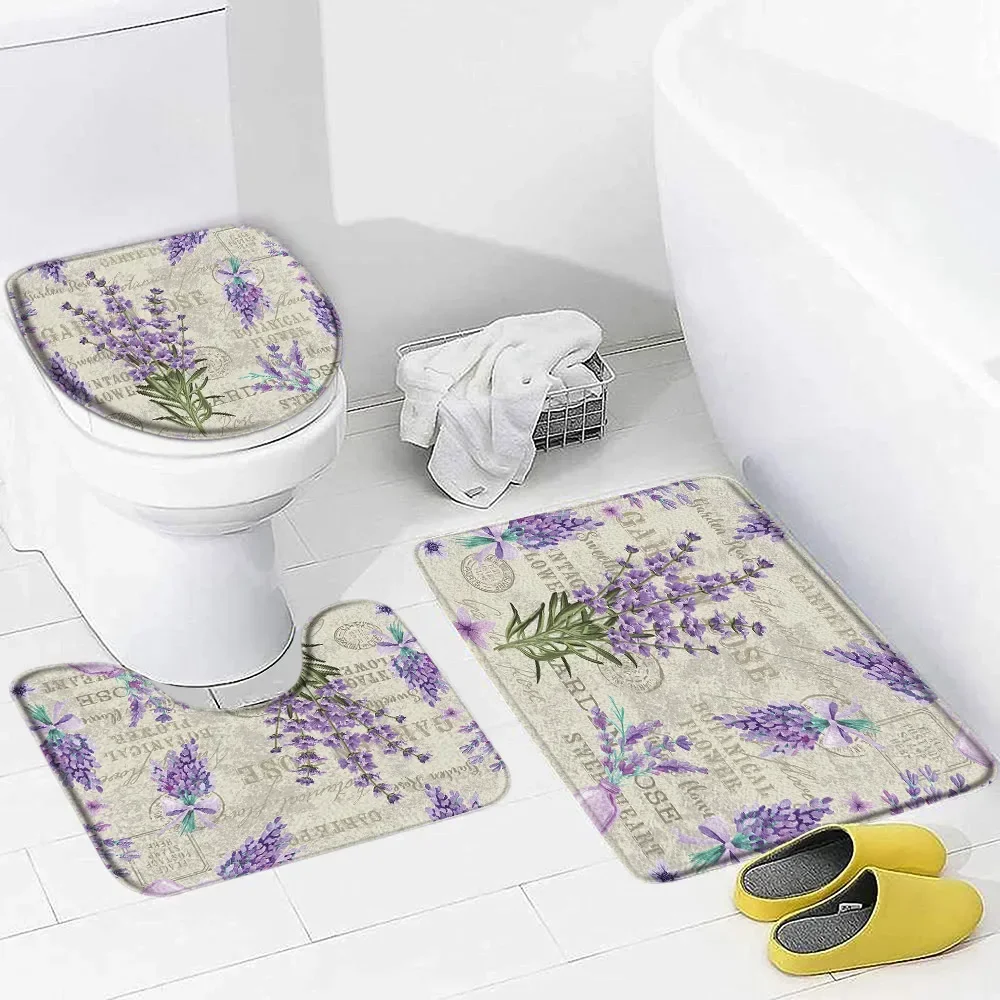 Purple Lavender Bath Mat Set N - đánh giá và giá Zara Home Bathroom Mat