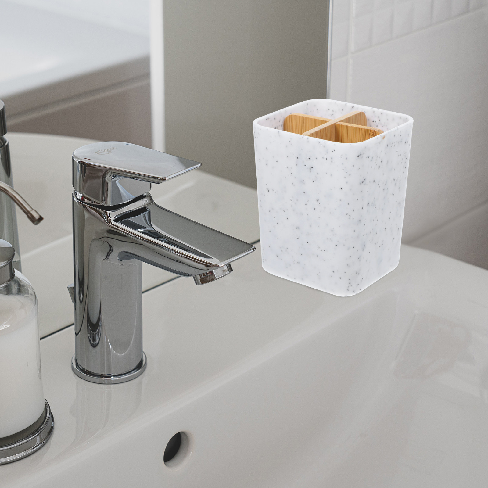 Marble Design Toothbrush Holde - đánh giá và giá Home Bathroom Design Simple