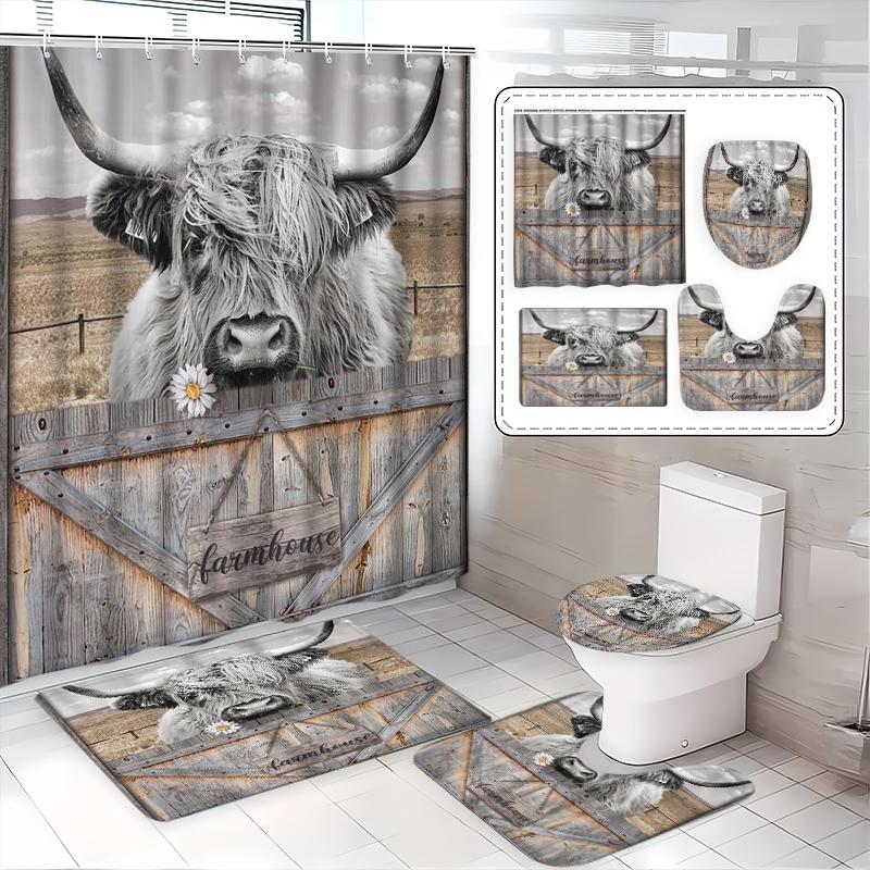 1/3/4Pcs Creative Scottish Hig - đánh giá và giá Home Bathroom With Two Toilets