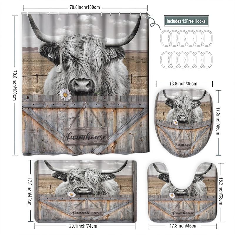 1/3/4Pcs Creative Scottish Hig - đánh giá và giá Home Bathroom With Two Toilets