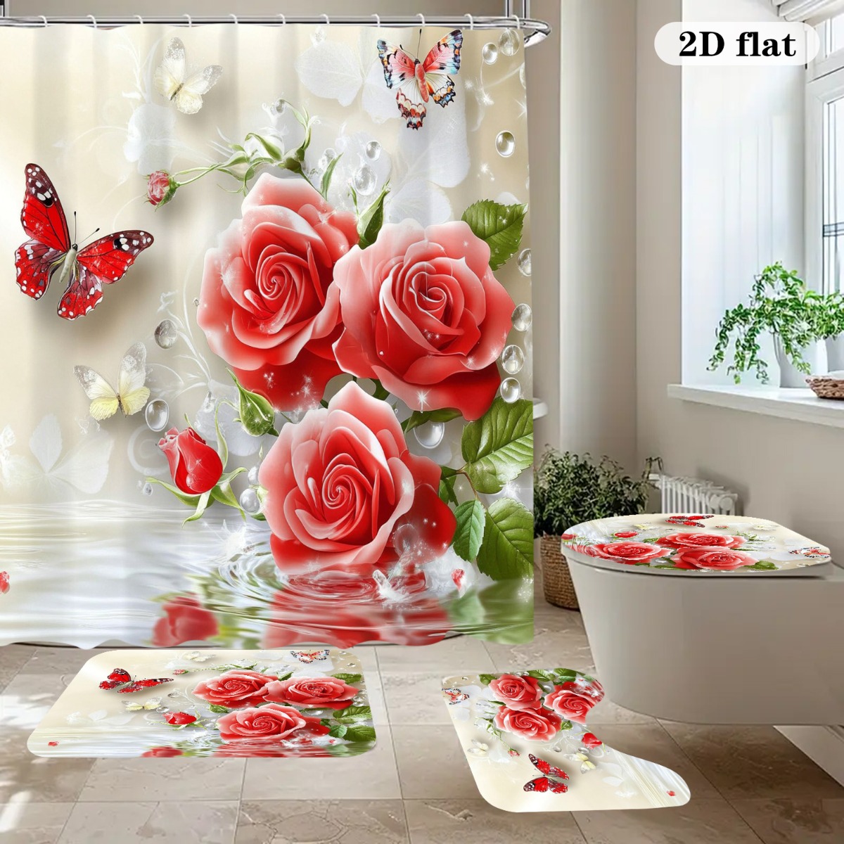 2D Flat, 2D FLat 4pcs Bathroom - đánh giá và giá Home Bathroom With Two Toilets