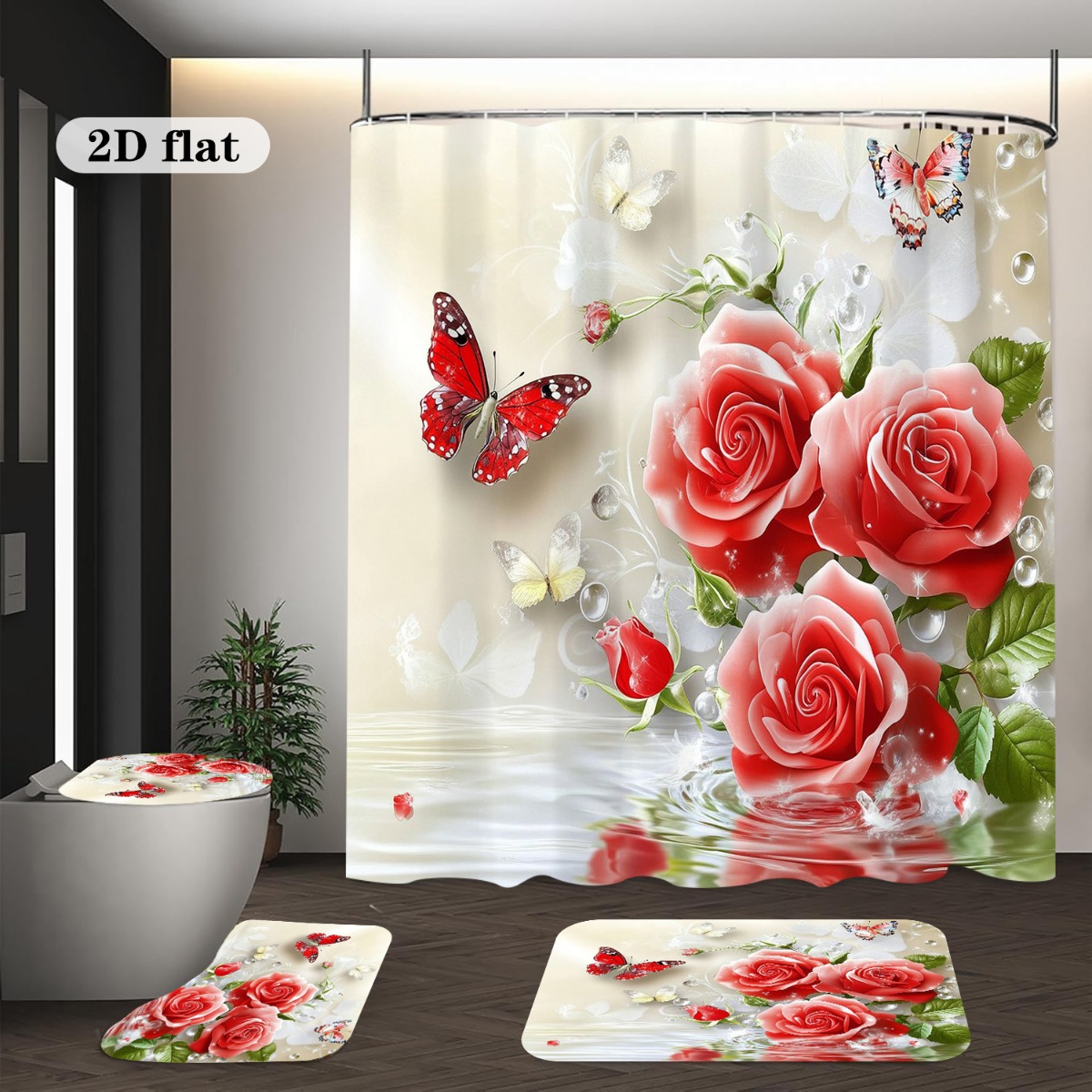 2D Flat, 2D FLat 4pcs Bathroom - đánh giá và giá Home Bathroom With Two Toilets