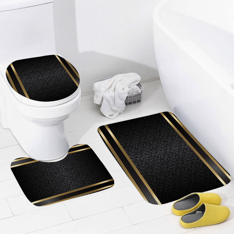Luxury Black & Gold Bathroom S - đánh giá và giá Zara Home Bathroom Mat