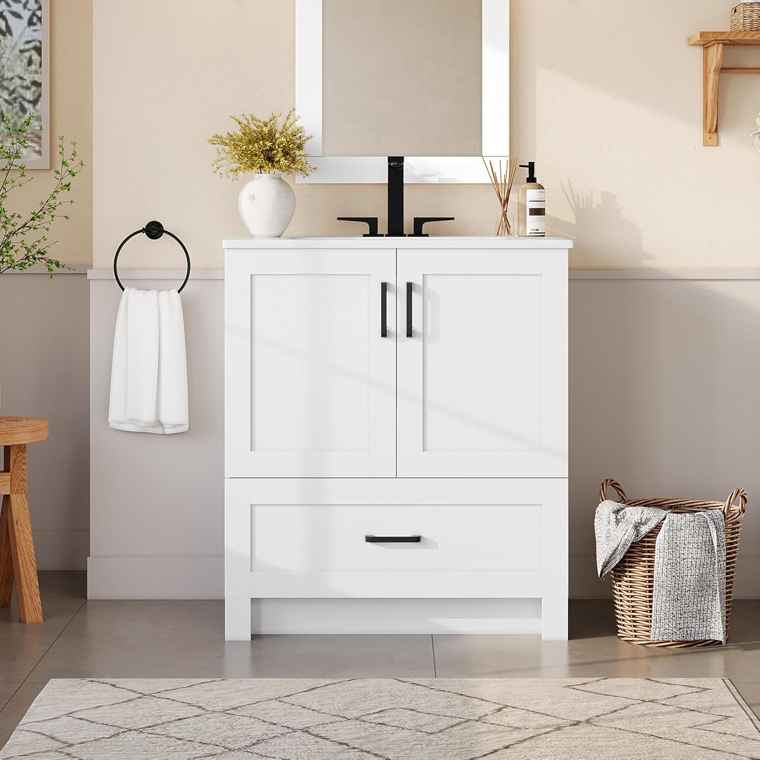 30 Inch Bathroom Vanity With C - đánh giá và giá Home Bathroom Furniture