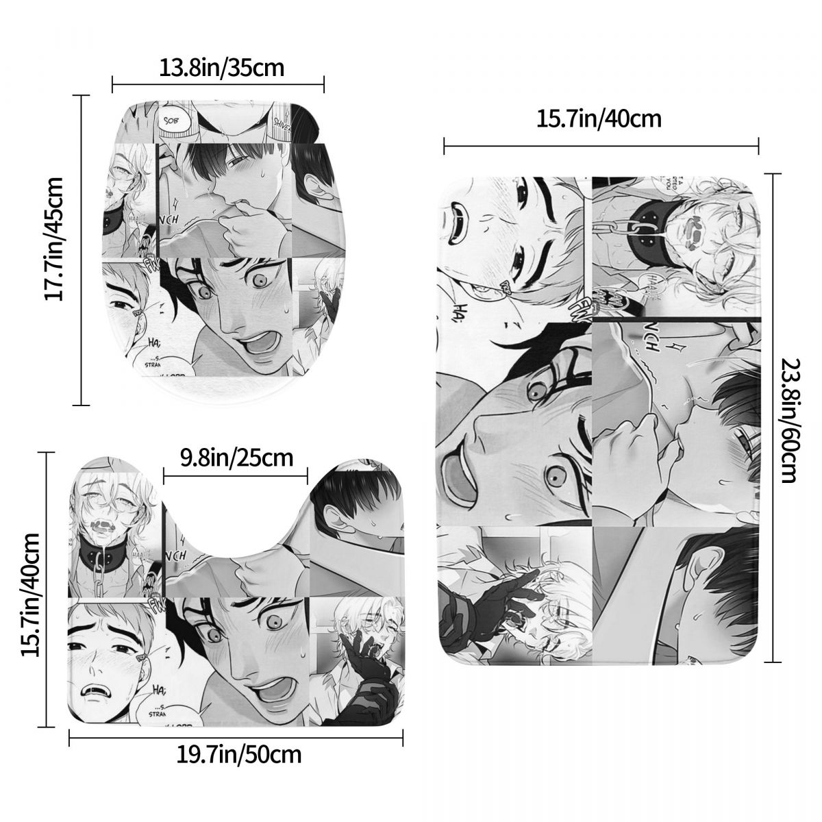 The Good Yaoi Boys 3 Pcs Bath  - đánh giá và giá Home Goods Bathroom Rugs