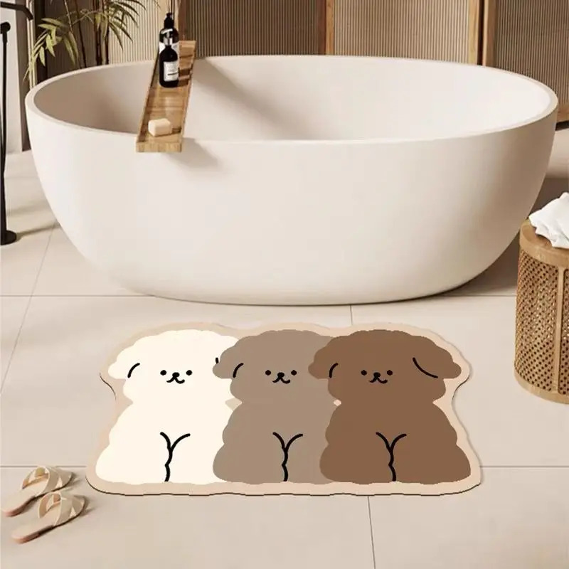 1PC Cute Dog Shaped Bathroom F - đánh giá và giá Zara Home Bathroom Mat
