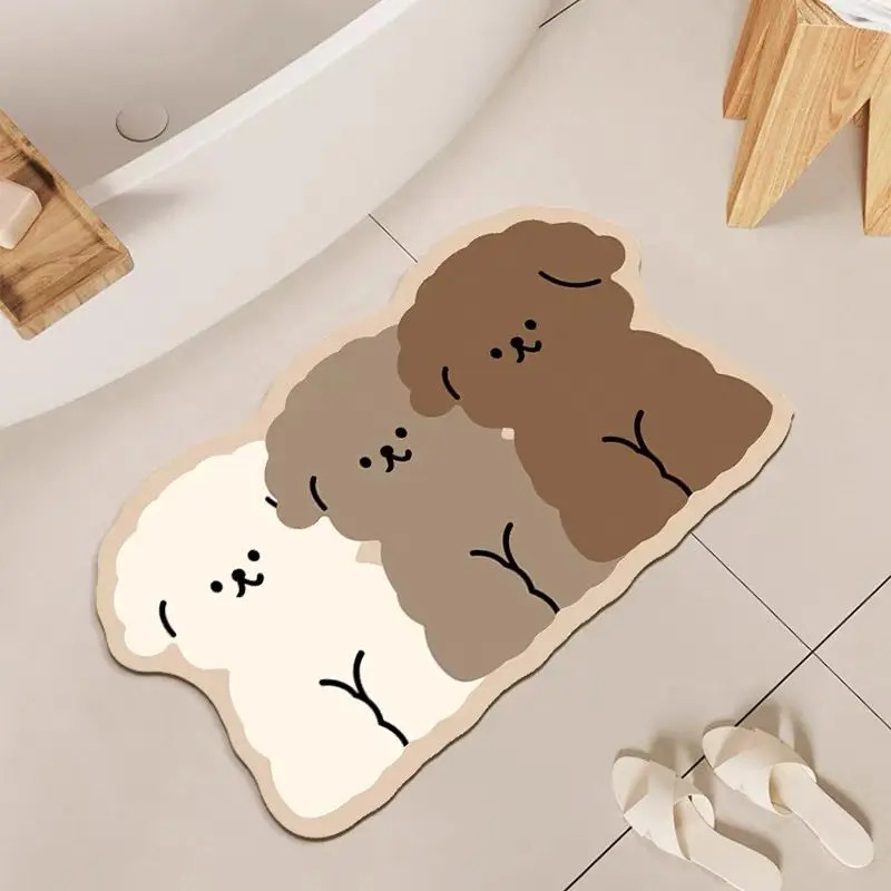 1PC Cute Dog Shaped Bathroom F - đánh giá và giá Zara Home Bathroom Mat