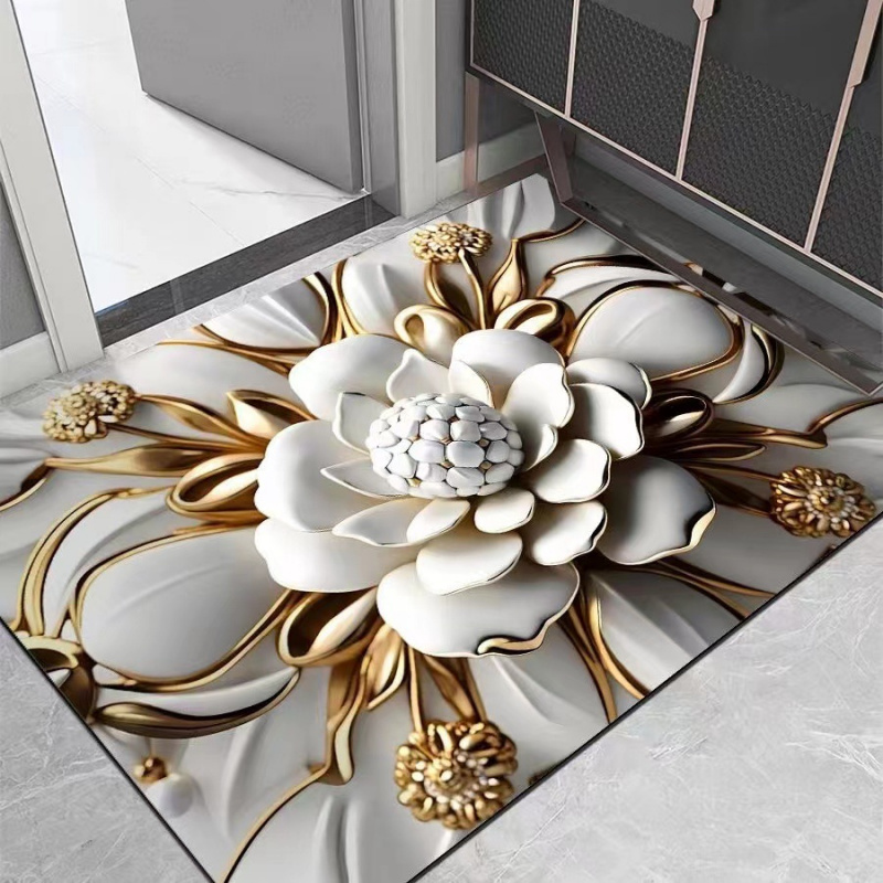 VIKAMA Light Luxury Lotus Bath - đánh giá và giá Zara Home Bathroom Mat